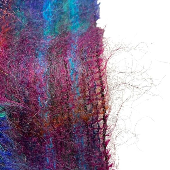 Ladies Royal ScotNeckwear Collection Wool and Mohair Jewel Toned Scarf - Picture 2 of 12